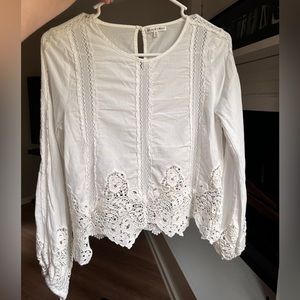 White long sleeve blouse